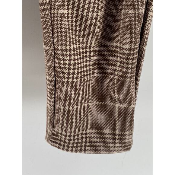 CLASSIC CONCEPTS Women's Brown Plaid Pull-On Pants SZ S - Picture 6 of 9
